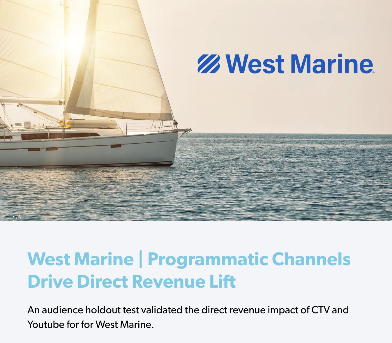 West Marine - Programmatic Channels Drive Direct Revenue Lift